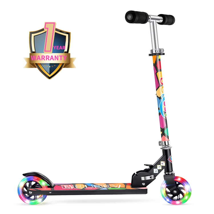 Детский подарок, детский складной 2-х колесный скутер для девочек и мальчиков, китайские детские скутеры с регулируемой высотой