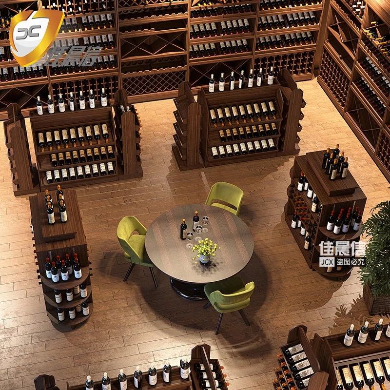 High-end Cherry Wood Wine Cabinet Wood Wine Shelf Wine Rack For Sale