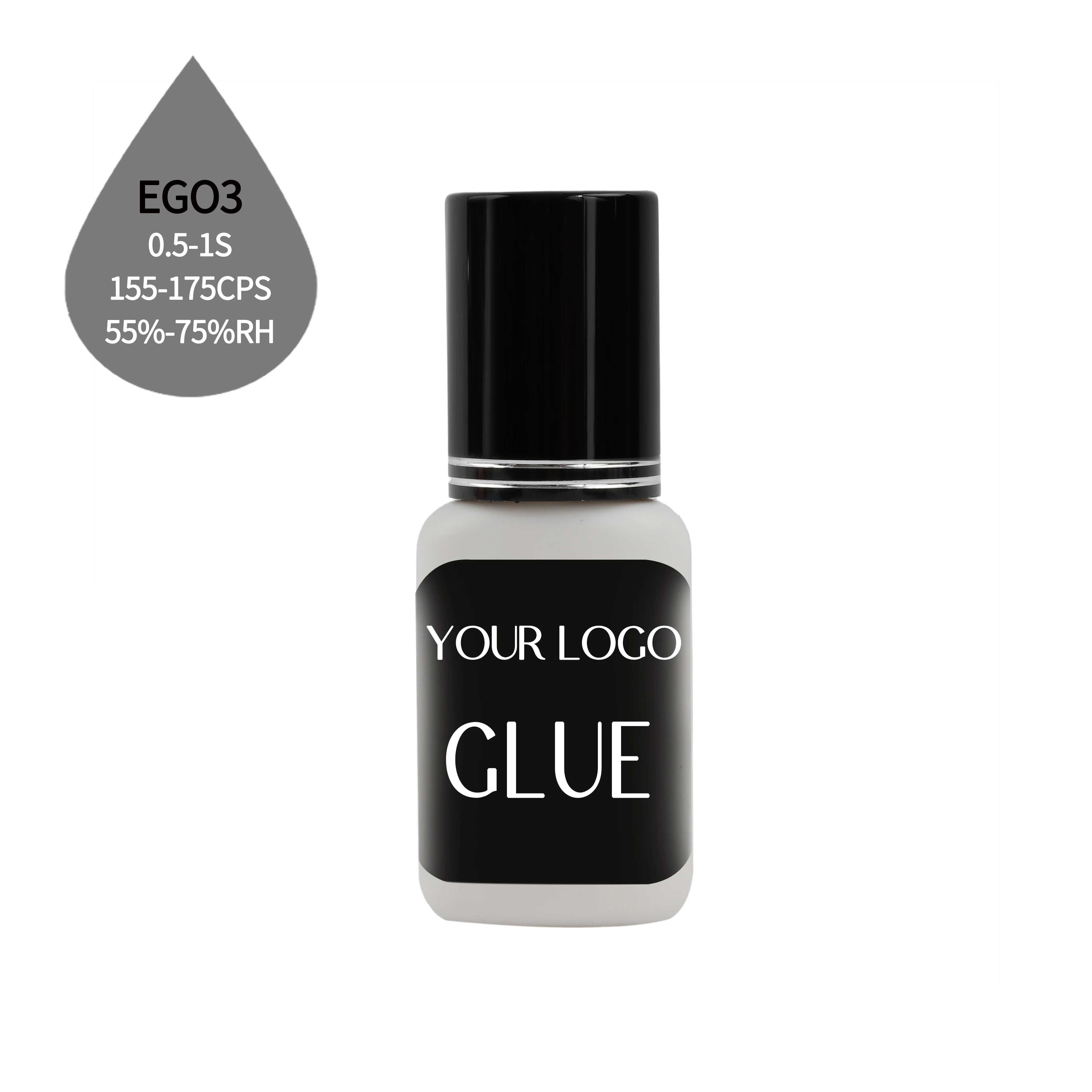 KV EGM 0.3s fast drying eyelash extension glue long time retention no shaking strong hold eyelash extension adhesive