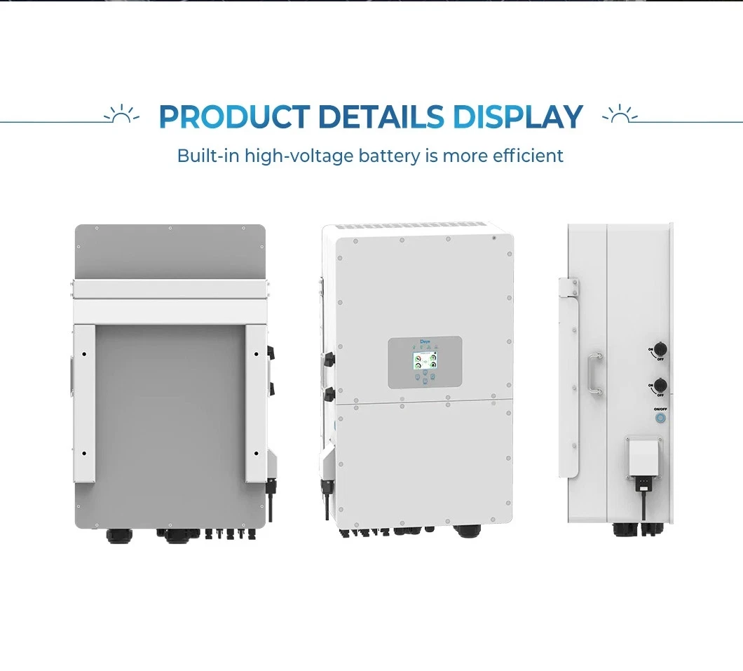 Deye Hybrid Inverter 8kw 10kw 12kw Hybrid Solar Inverter SUN-12K-SG04LP3-EU Home Power Supply In Stock Growatt Deye Inverter