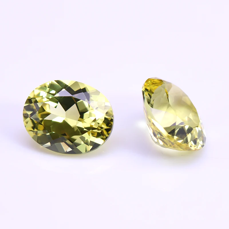 Loose Gemstone High-end Quality Lab Grown Yellow  Sapphire