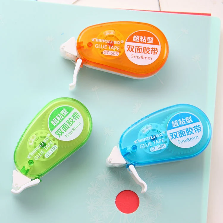 Новые поступления, бумажная клеевая лента, съемная двухсторонняя офисная клеевая лента, прозрачная клеевая лента для школы