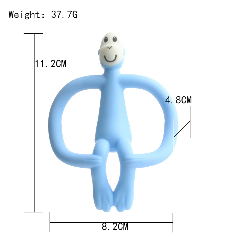 Hot Sales Baby Toys Monkey Cartoon Teether Toddler Molar Teeth Pain Relief Tool Infant Educational Toy Baby Soft Teether
