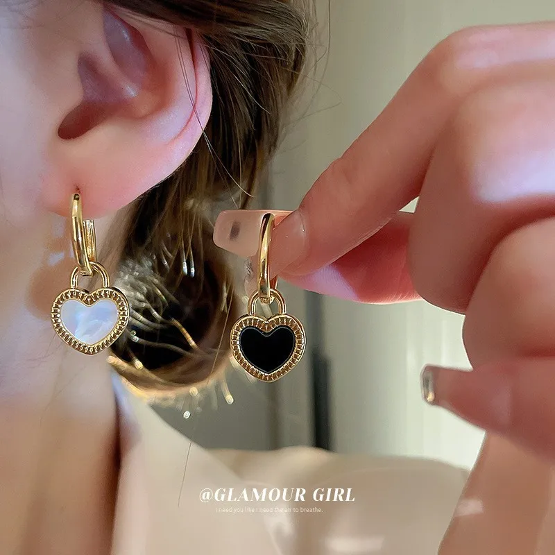 Silver needle flower curved surface irregular pearl earrings Baroque vintage stud  earrings