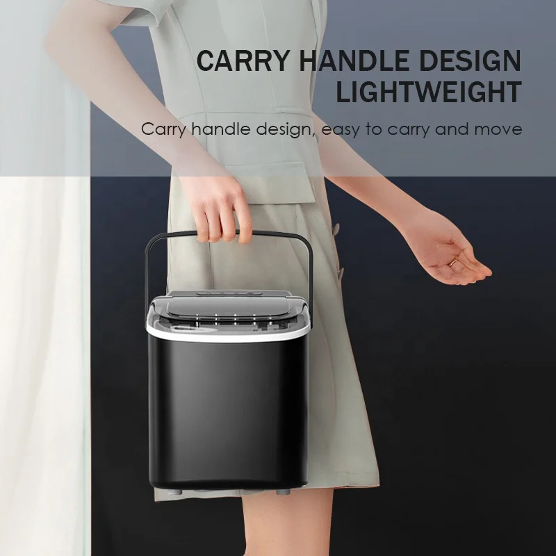 Portable Household Fast ice Making Ice Maker Machine Maquina de hielo for Kitchen Office Bar Party