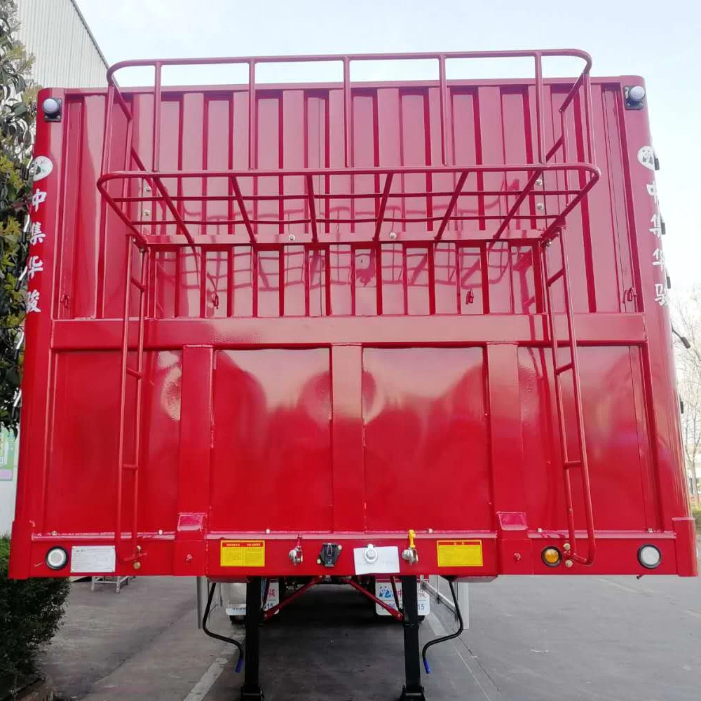 Забор для перевозки животных CIMC HUAJUN грузовой полуприцеп с высокой боковой