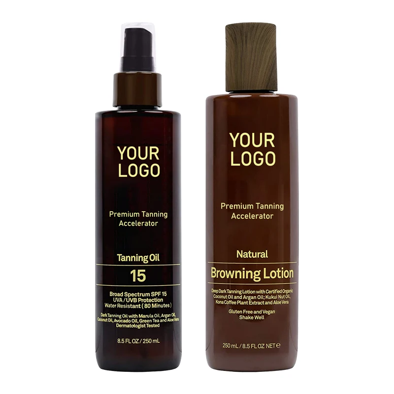 Капли для загара, частная торговая марка, спрей, раствор загара, масло для загара для женского тела