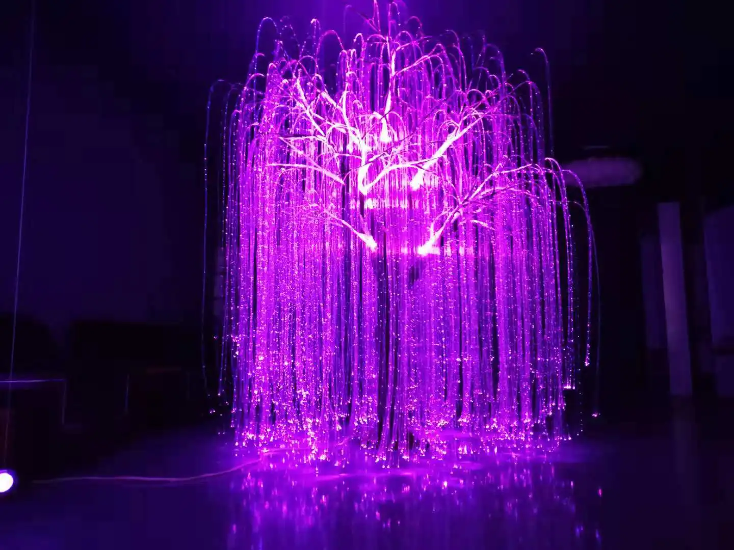 Custom christmas holiday decoration fairy lamp  fiber optic string led tree light