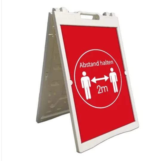 Double-Sided Outdoor/Indoor Poster Board Weatherproof Signs Board Plastic A Frame Sidewalk Signs