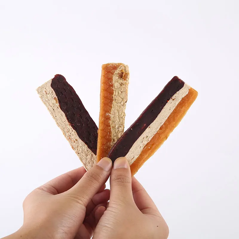 Rawhide Chicken Beef Fillet Natural Dry Animal Pet Dog Food Snack Chews Treats Training With Safe Quality And Price