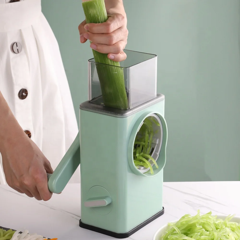 New plastic manual spiral food shredder cutting vegetable cutter cheese grater machine for home use