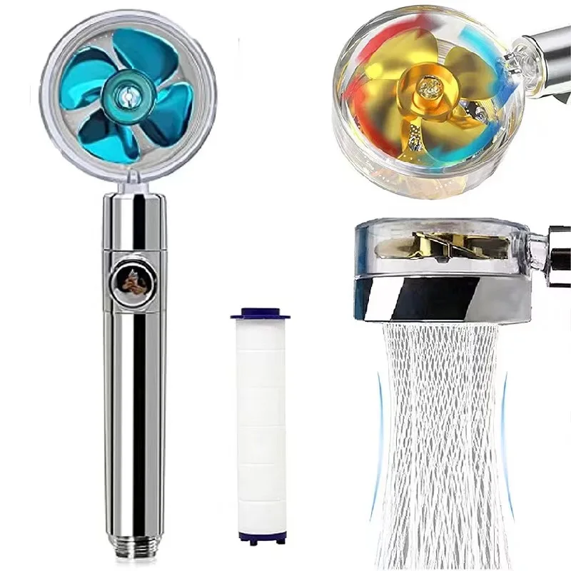 High Quality 360-Degree Turbocharged Shower head High Pressure Water Saving Spray Gun Disassembly Shower Head