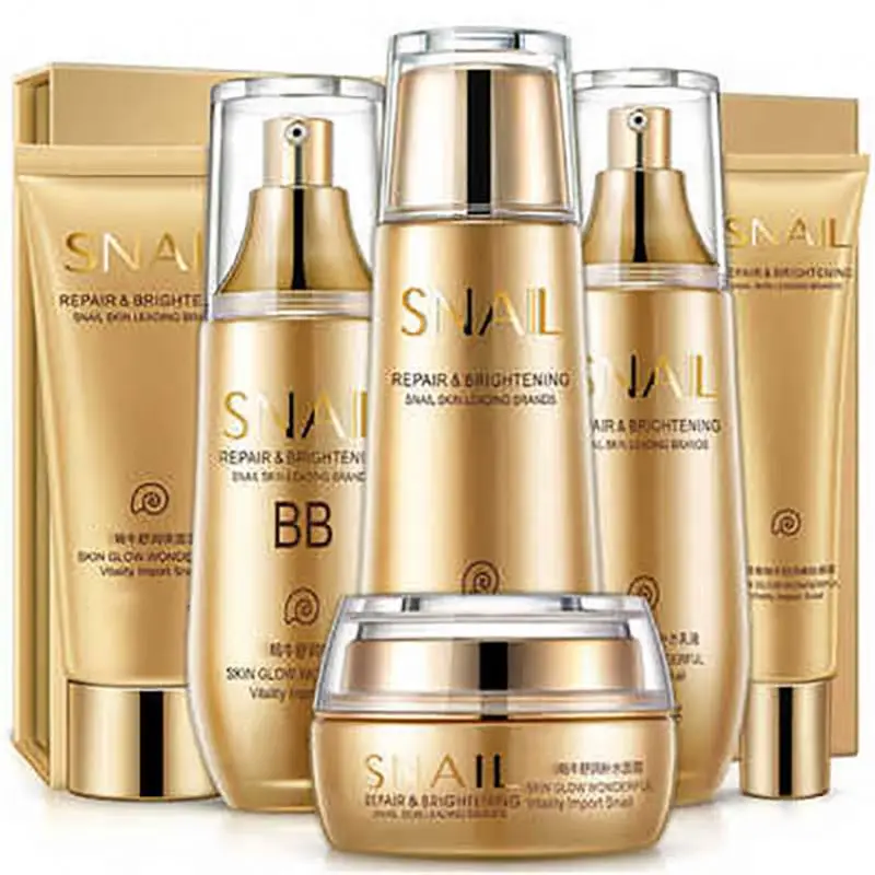 Oem Chaiceness Mizon Snail Cream Super Whitening Face Coloring Snail White Creme Skin Care Set