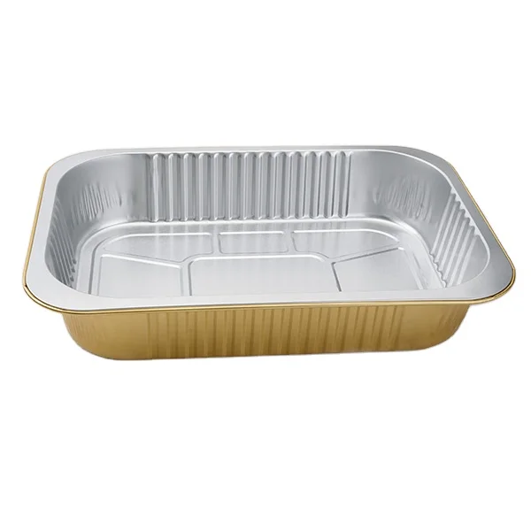 3500ml New Food Grade Disposable Tin Foil Baking Pan Aluminum Foil Tableware Fast Food Container