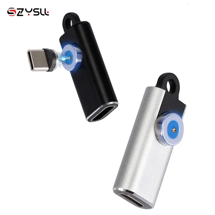 
3 in 1 3A Fast Charge Data Transfer Type c Micro 8-pin to Magnetic Adapter for Android and IPone 