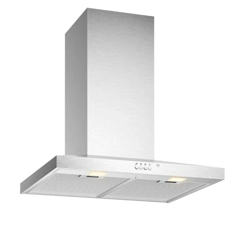 Canopy Range Hood Stainless Steel Wall Range Hood 60/90cm Slim Design Wall Mounted Kitchen Rangehood Exhaustor 220v 50/60hz