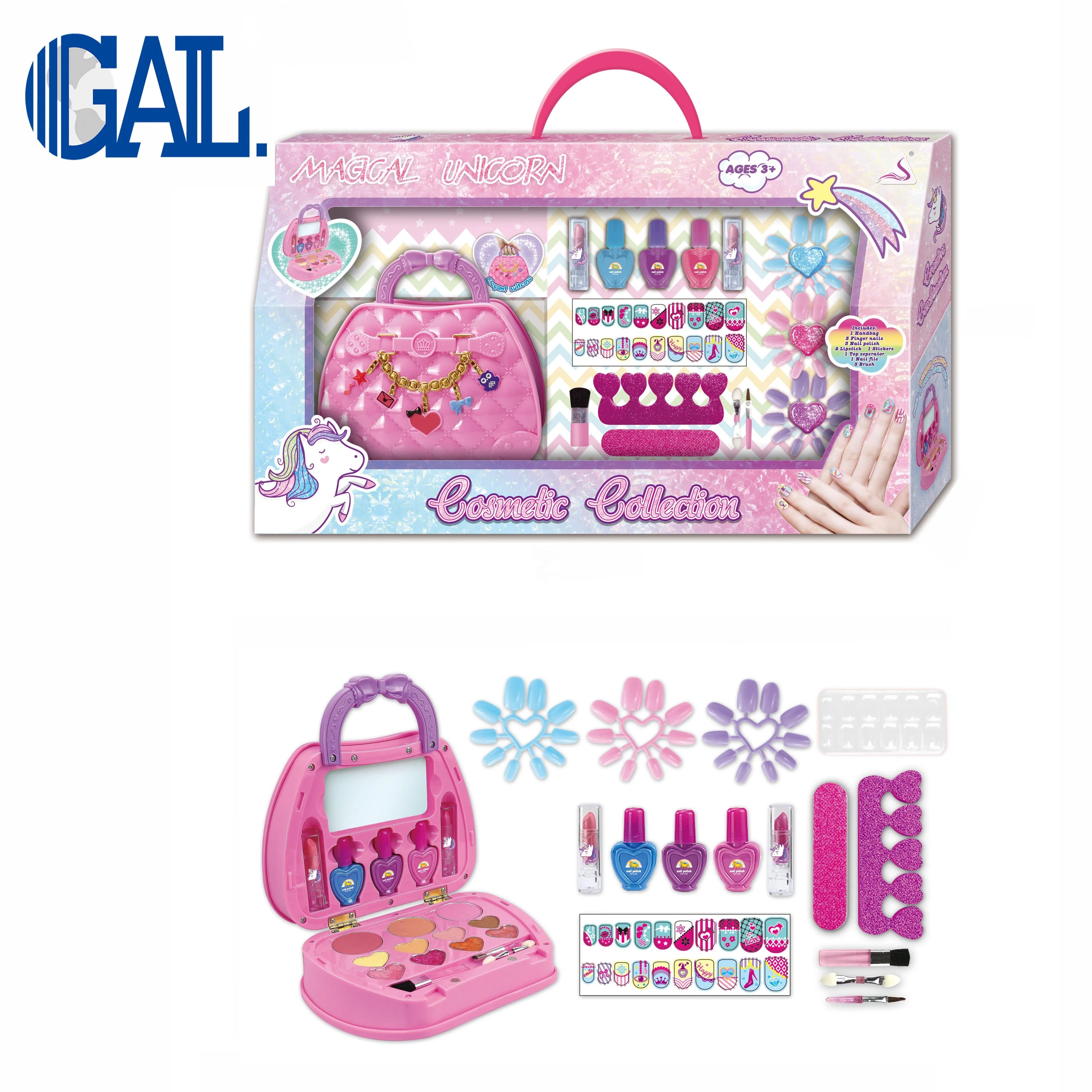 
Fashion girls beauty play set DIY nail polish case for kids 