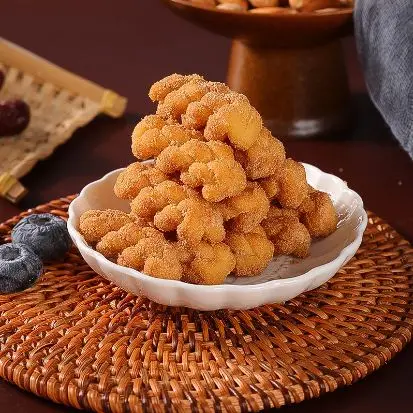Hot Selling Chinese Traditional Pepper and Salty Flavor Sweet Seaweed Sesame Dough Twist Golden and Crispy Mahua Wholesale