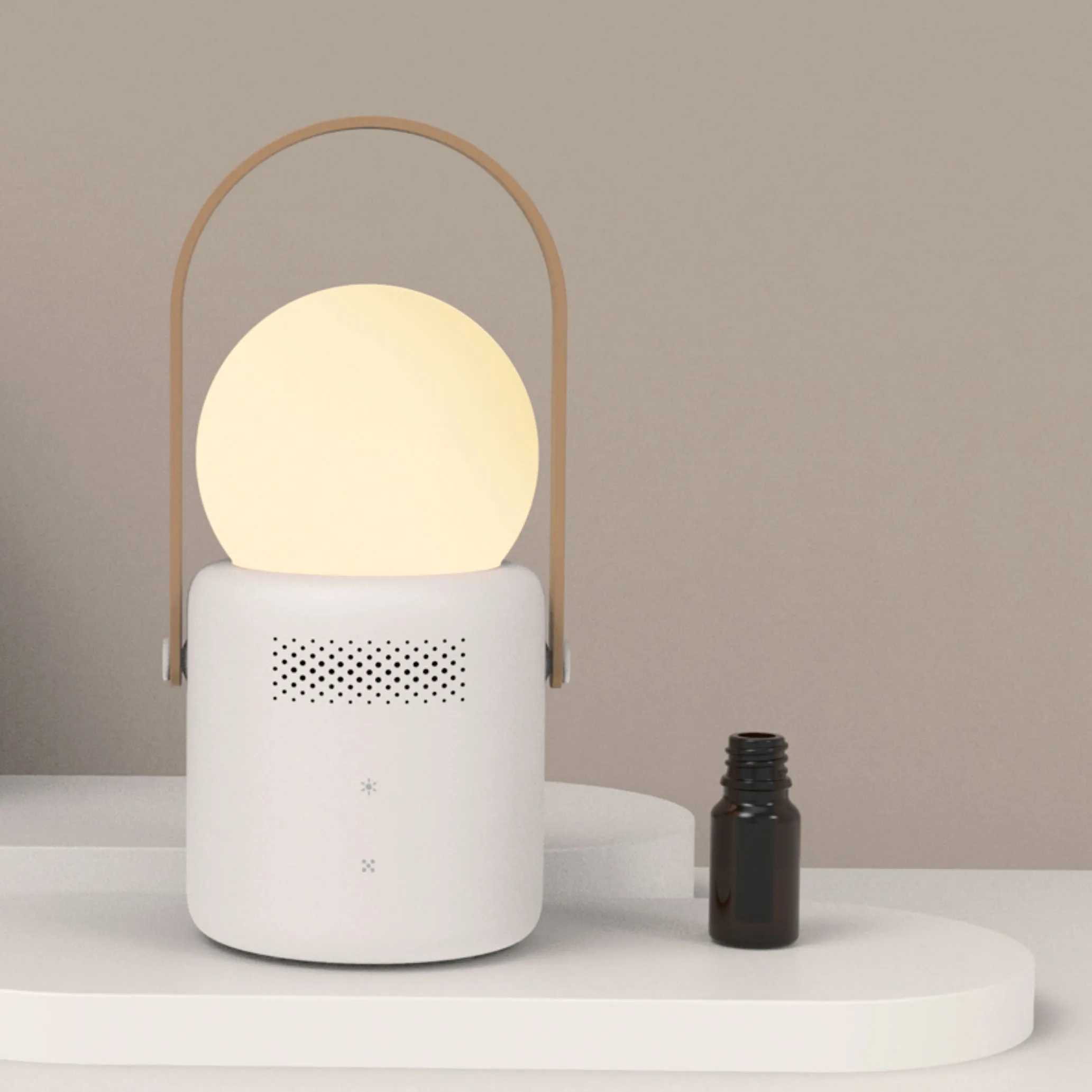 2022 New Warm Aromatherapy Diffuser USB Ultrasonic Scented Diffuser Portable Essential Oil Diffuser With LED Light