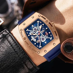 Vintage Style Casual Fashion Luminous Luxury Silicone Band Custom Logo Quartz Watches In Wristwatches Mens Watch Branded