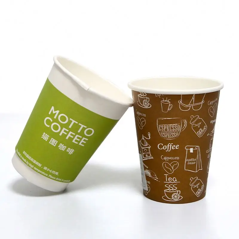 15 16 20 22 24 30 32 40 oz big smoothie cups with dome lids for water beer drink milk shake soda cola juice paper cup