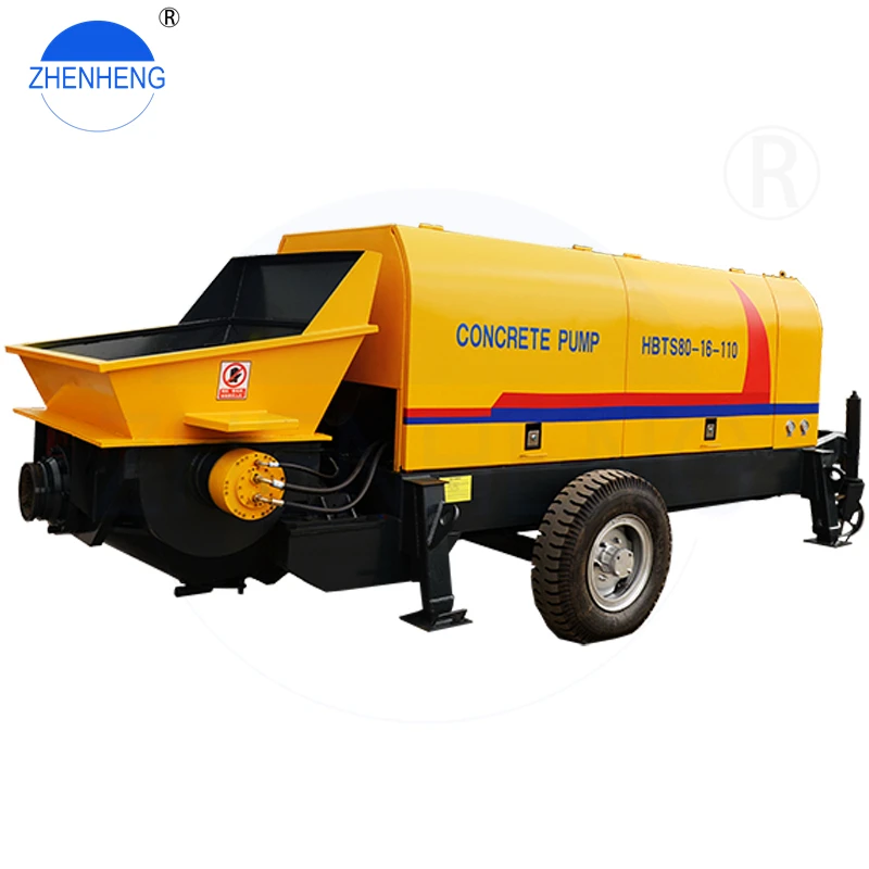 Zhenheng 60 M3/H Electric Concrete Pump Truck For Sale In Egypt 60 M3 Concrete Pump With Remote Control