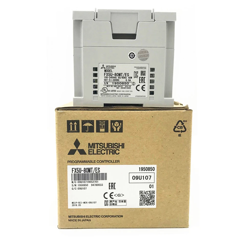 Лидер продаж программируемый логический контроллер серии MITSUBISHI FX5U FX5U-64MR/ES CPU модуль PLC