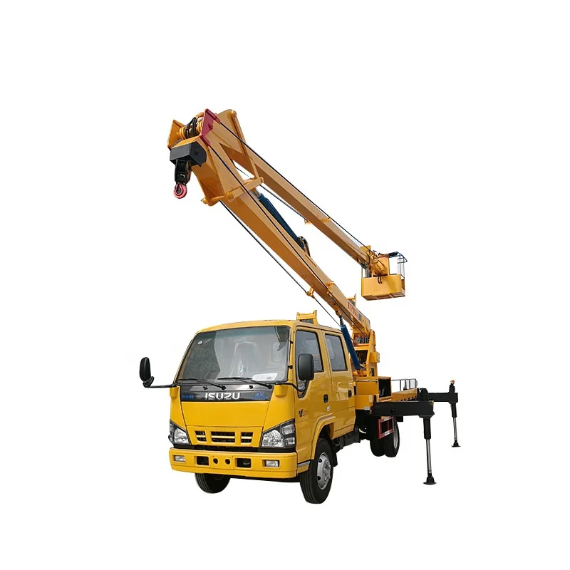 Chinese factory low price crane 20m 10m 14m platform hand truck aerial platform truck with bucket for sale