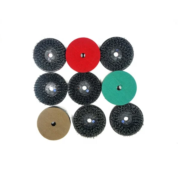 Round Hook Nylon Diamond Marble Stripping Abrasive Brush