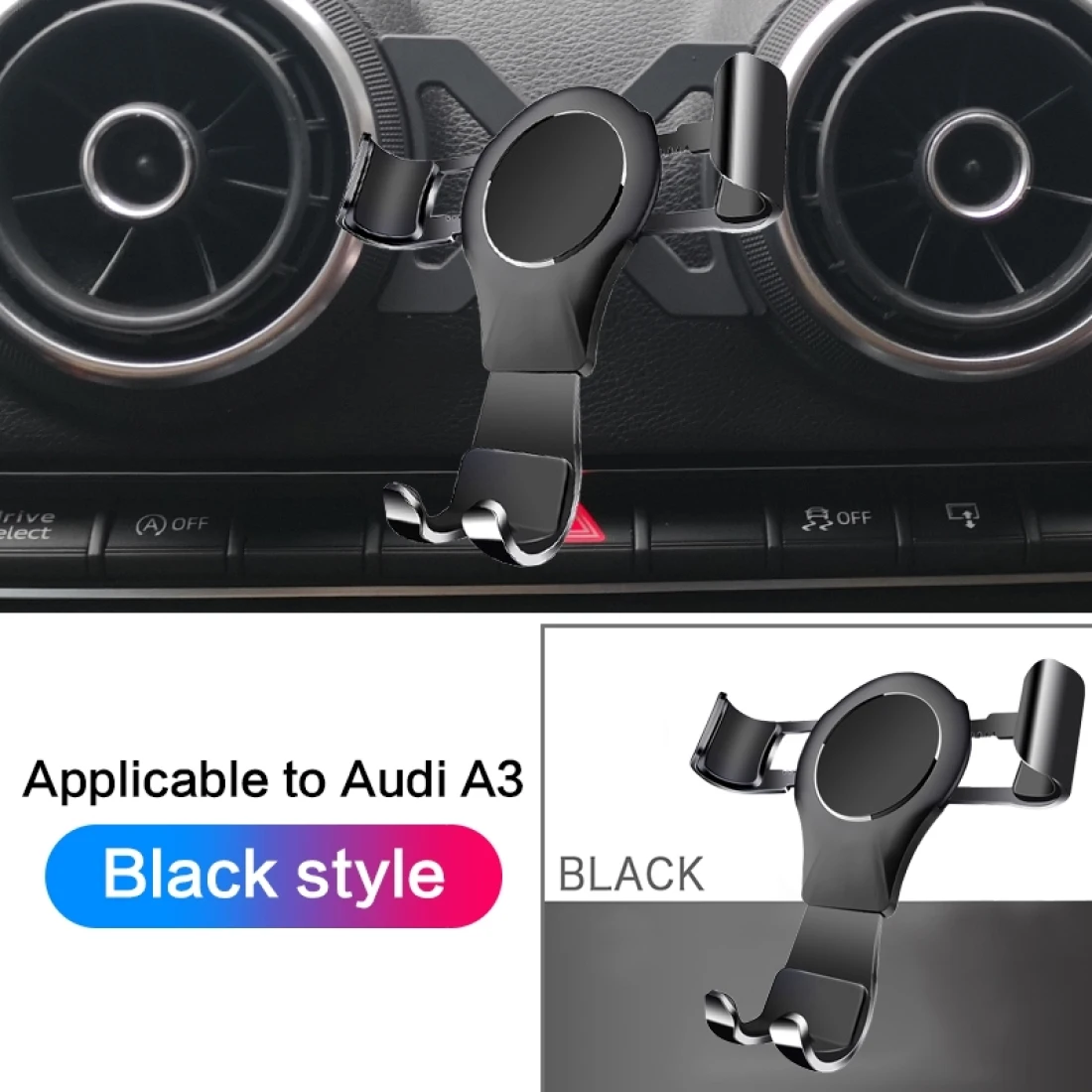  Хит продаж подходит для Audi A3/S3 Автомобильный Кронштейн мобильного телефона воздуховод присоска от гравитации