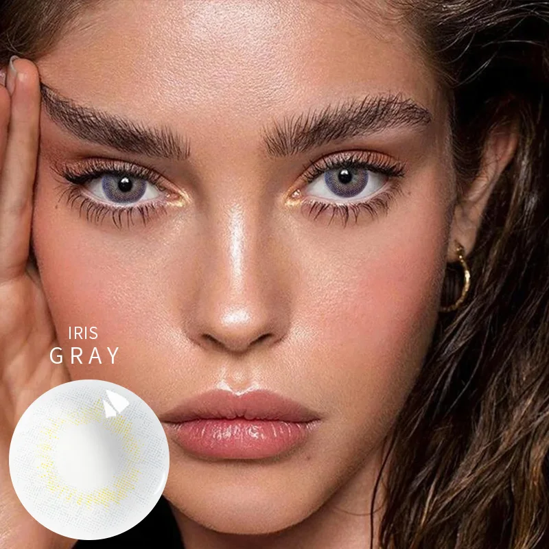 
taoqihou/yiwaeye 2pcs/pair HongMo II Series Yearly Cycle Soft Colored Contact Lenses Natural Eye Cosmetic Contact Lens 