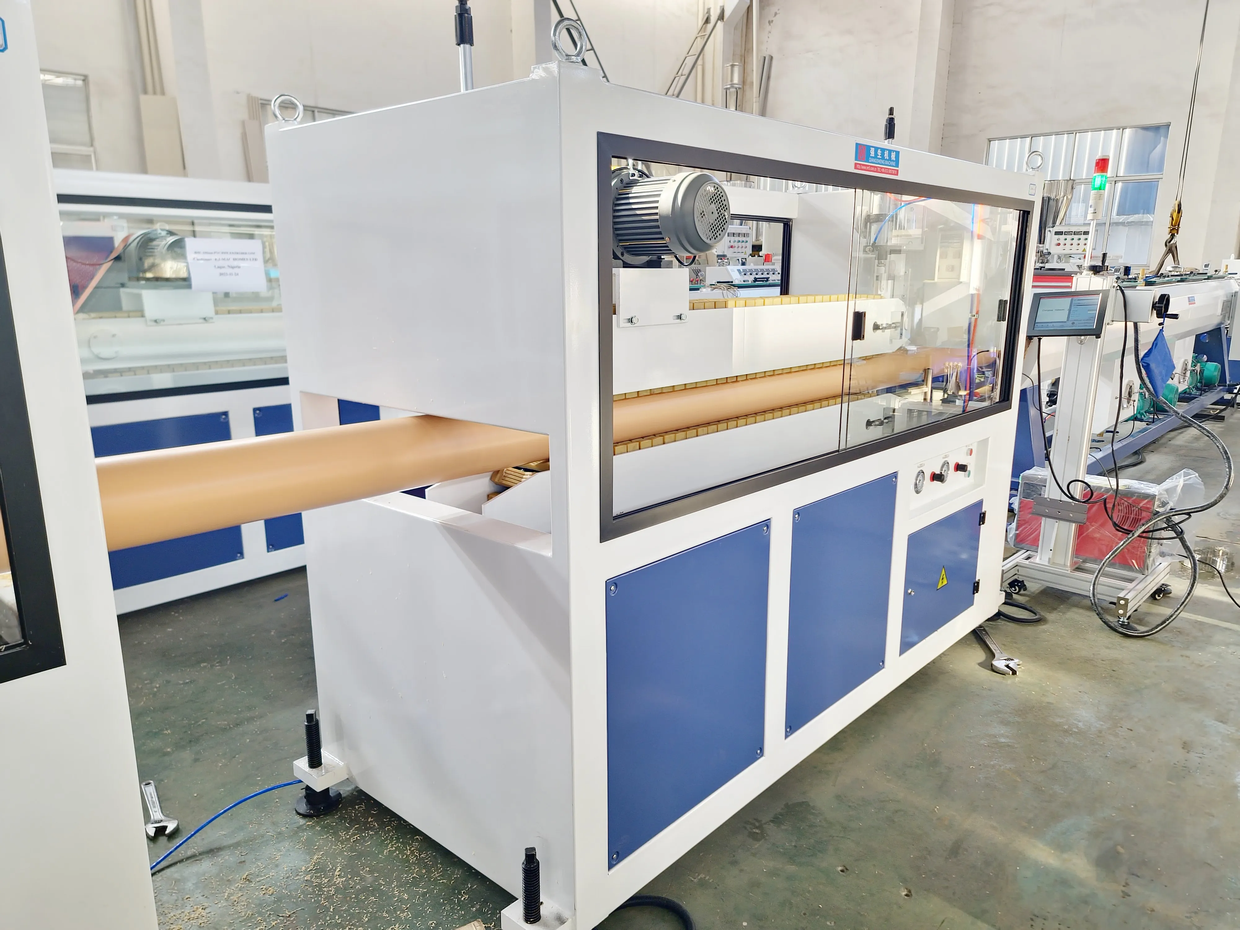 Plastic PE HDPE LDPE PPR UPVC CPVC PVC Pipe Water Gas Oil Supply Pipe Tube Extrusion Twin Double Screw Extruder Making Machine