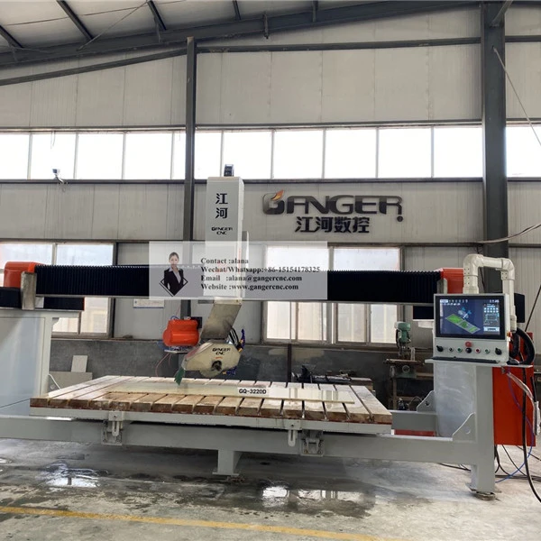 Gangercnc CNC 5-осевой пила для резки с ЧПУ машина драгоценный камень режущее оборудование GQ-3220D