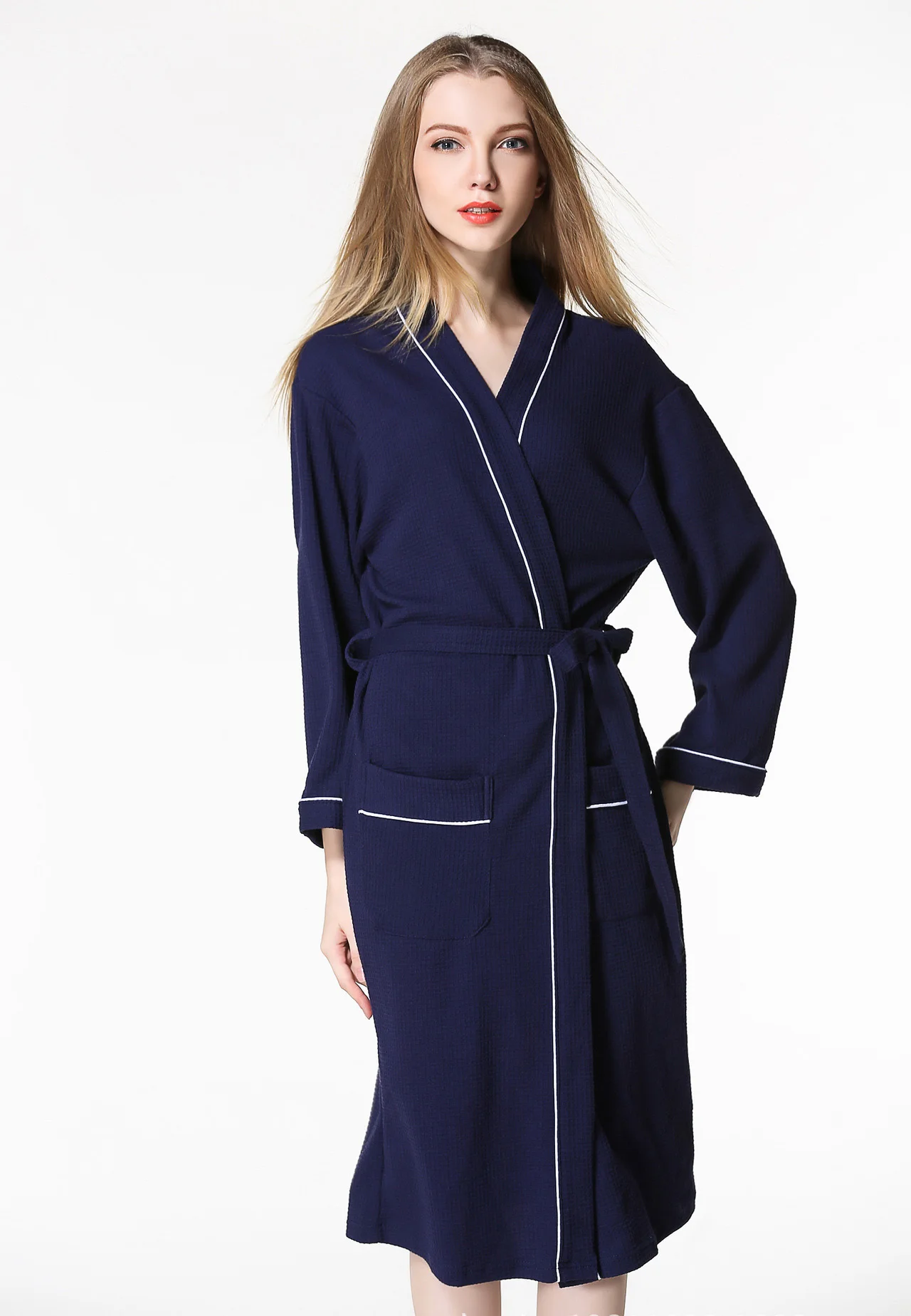 Wholesale Luxury Autumn Hotel Waffle Soft Cotton Couples