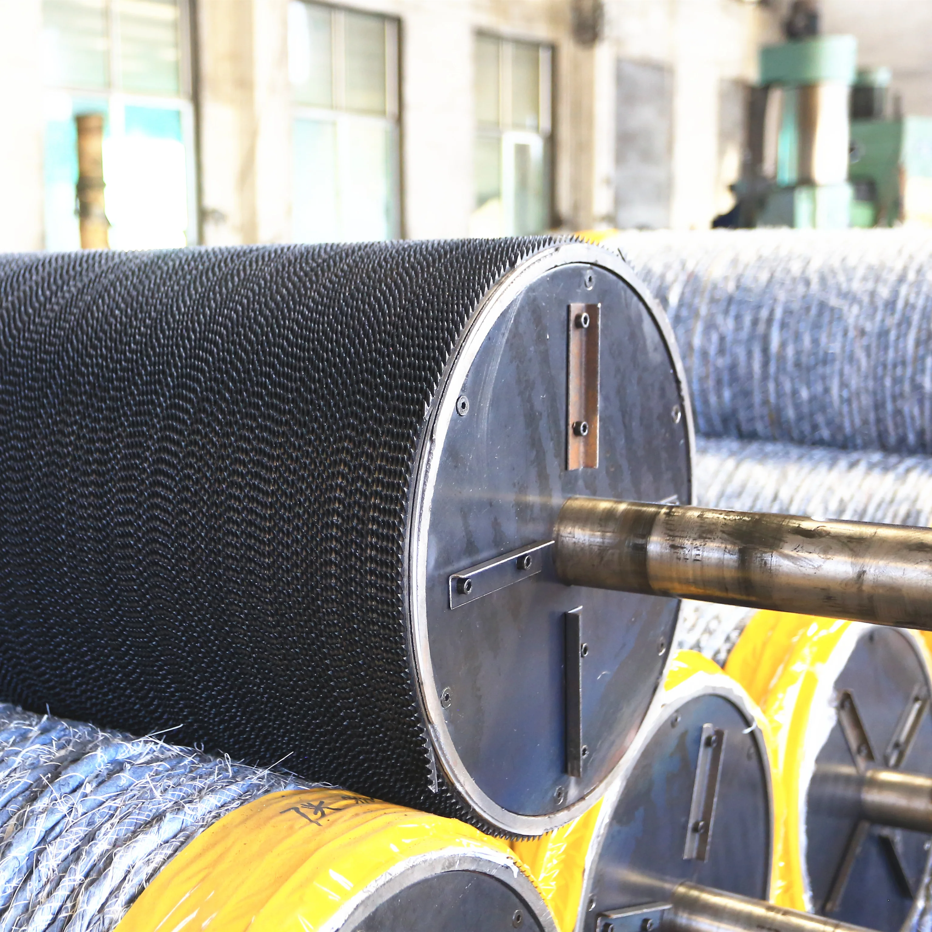 carding machine parts cylinder roller used in textile recycling machine