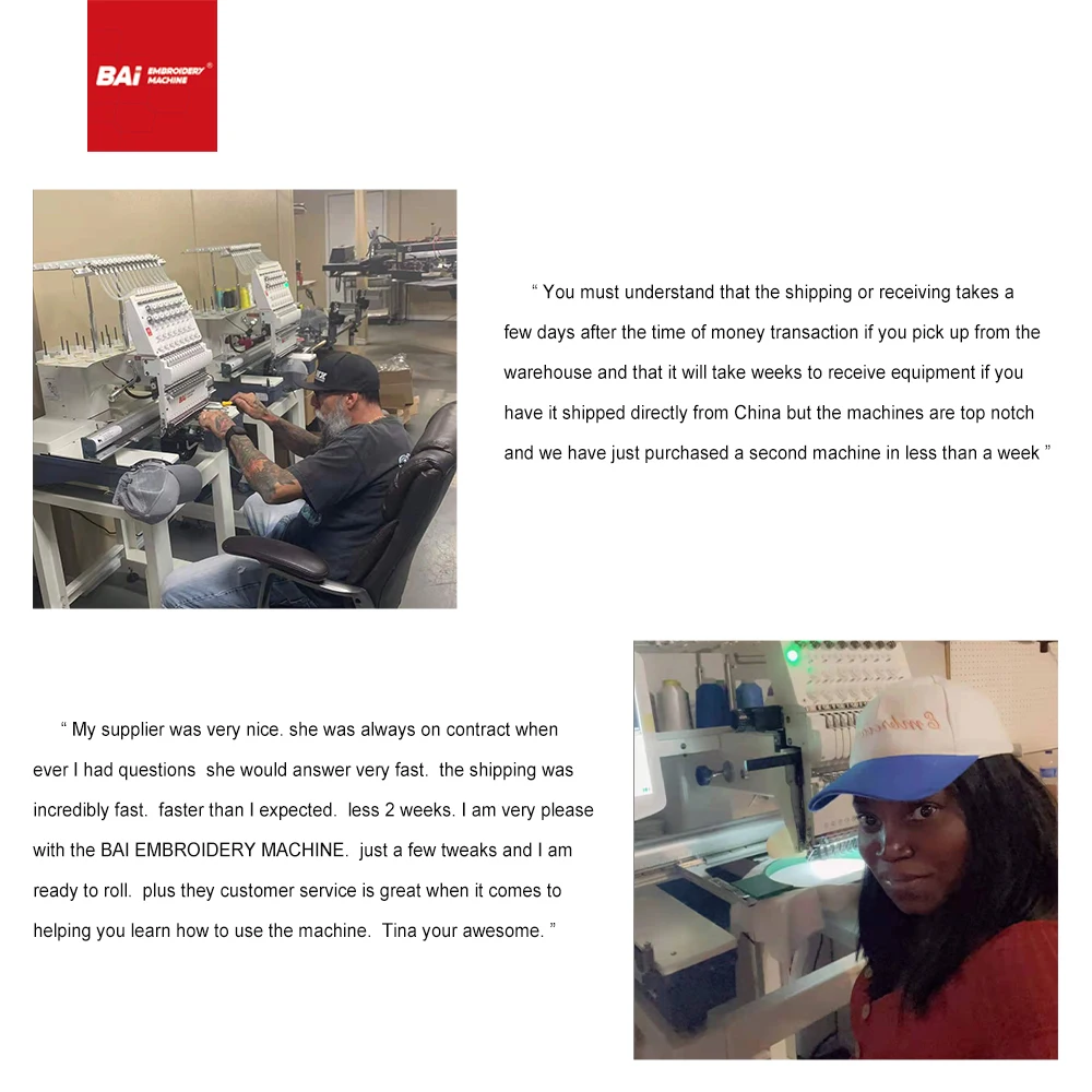 BAI Single head high speed multi needle logo garment carpet abaya embroidery machine industrial for clothes