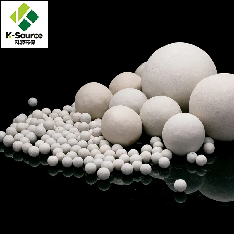 High Density 17%-65% Al2O3 Inert Alumina Ceramic Ball Support Media Porcelain Ball