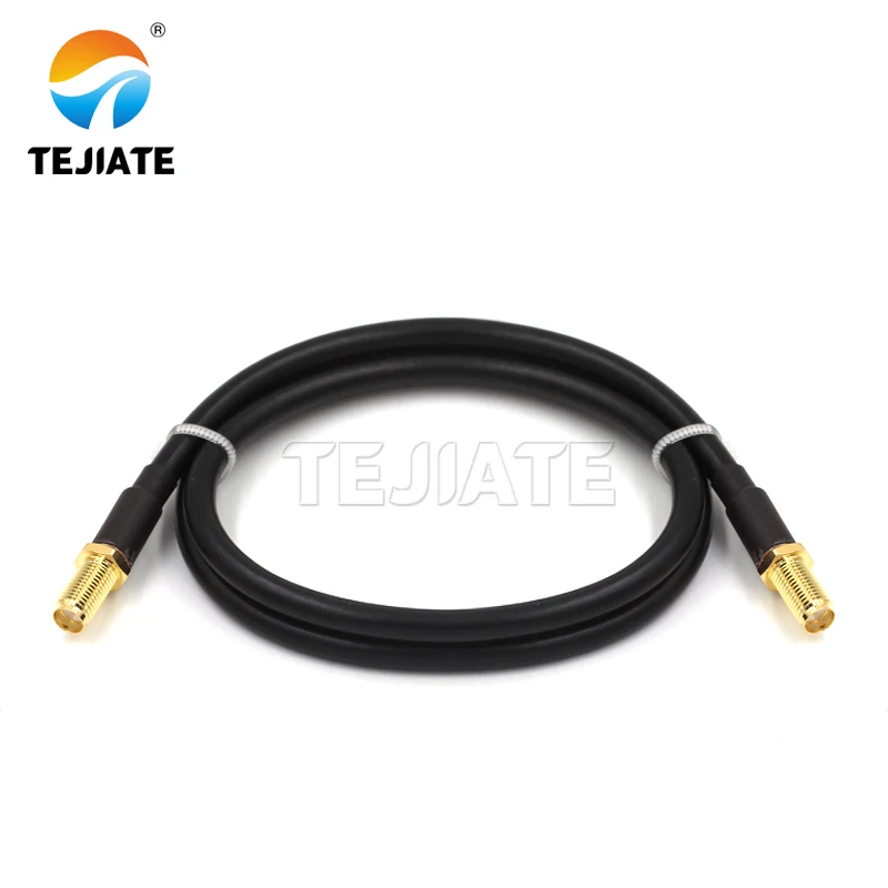 SMA to SMA RG58 RPSMA female to female RG58 Cable 50 Ohm Pigtail Coax Extension Jumper R/A male SMA Right Angle male