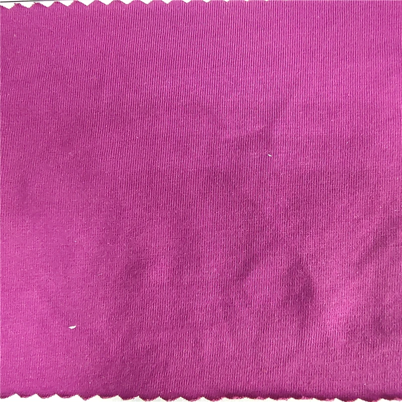 stock  t shirt  knitting 100% cotton  jersey knit sweater single jersey soft plain dyed solid knitted fabric