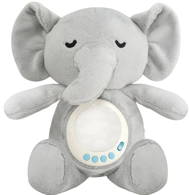 Wholesale Custom Stuffed Plush Animal Baby Toys Night Light Baby Nursery Lamp Baby Sound Machine For Sleeping With Lights