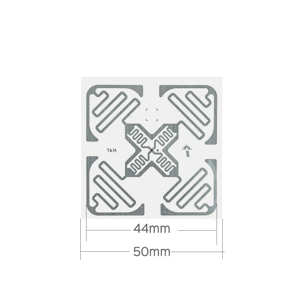 JT-IH47 квадратный декор для печати U9 UHF RFID Метка с большим радиусом