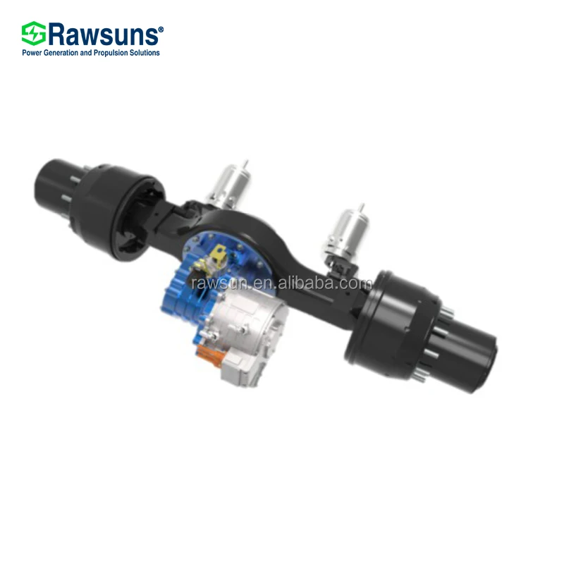 Electric axle with traction motor transmission speed reducer for 18 tons electric sanitation vehicle garbage truck sprinkler