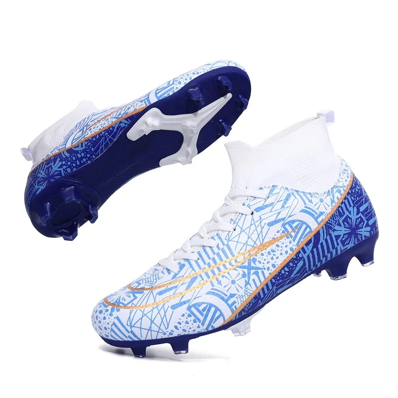Hot Sell Factory Custom Cheap High Top AG FG Cleats Mens Women Oem Soccer Boots Shoes American Football Soccer Cleats For Boy