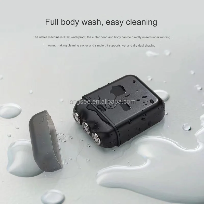 Best quality Convenient Mini Portable small electric razor washable pocket size rotary shaver Factory Wholesale trimmer