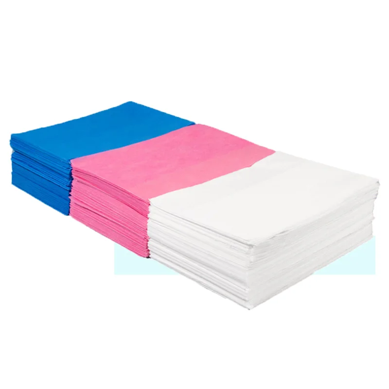 Wholesale Disposable Hygiene  bed Sheet Blue   hospital disposable sheets for massage bed 180*200cm  20 sheets/bag
