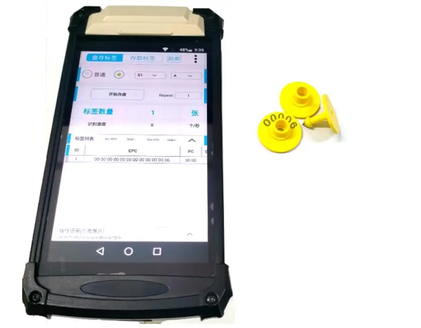 LAIPSON uhf rfid pig Swine ear tags rfid electronic cattle ear tag