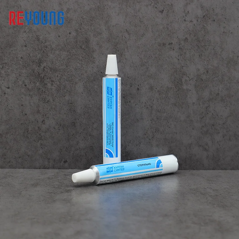Factory Price OEM Aluminum Adhesive Glue Tube Custom Empty Cosmetic Soft Squeeze Tube