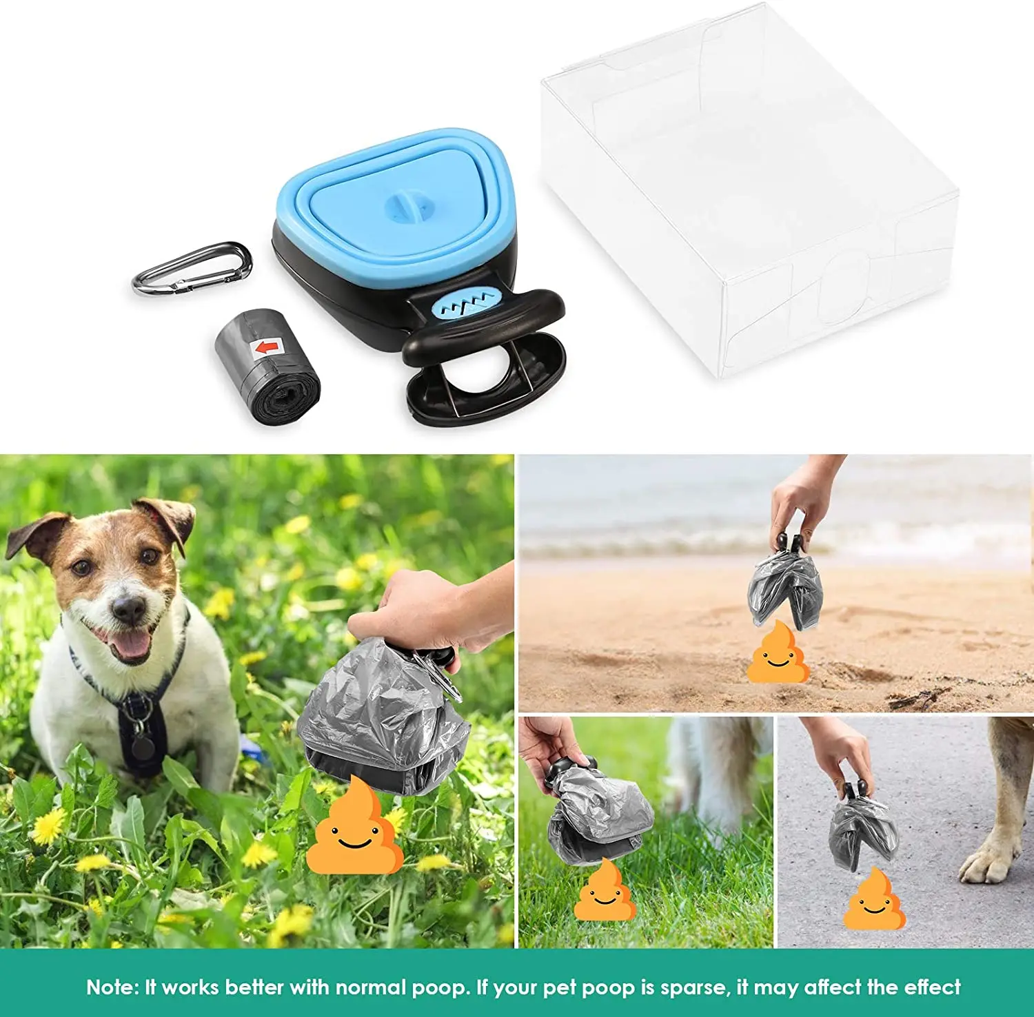 DogBuddy Pooper Scooper портативный собачий санитарный мусорный сбор сверхмощный очиститель для собак с дозатором сумки