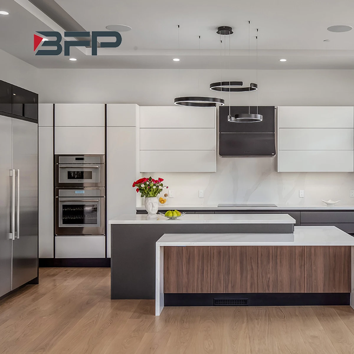 BFP factory price modern and cost-effective optional durable  lacquer & melamine customized kitchen cabinets