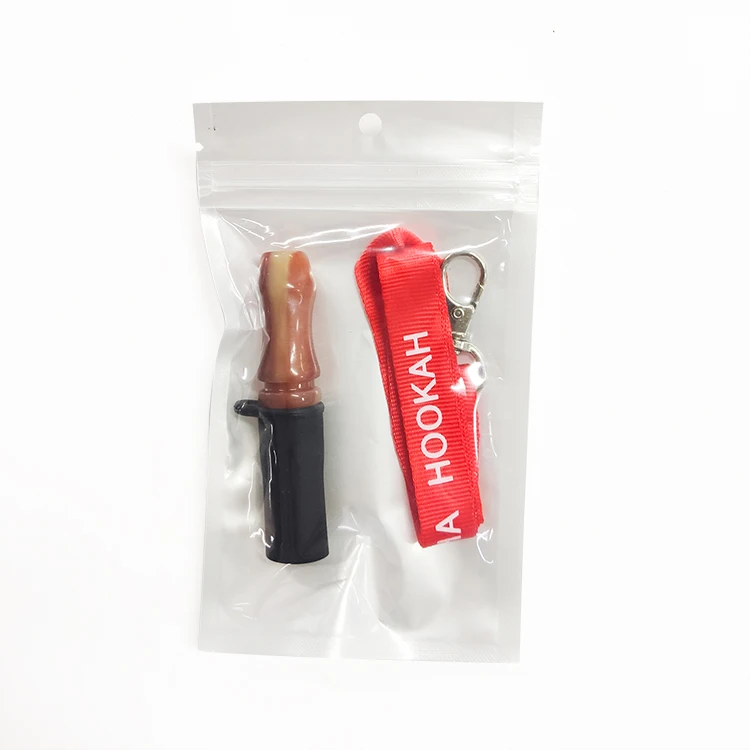 Wholesale Custom Sheesha Mouthpiece bags Accessories Portable Plastic Nozzle Hang Rope Hookah Shisha Mouth Tips